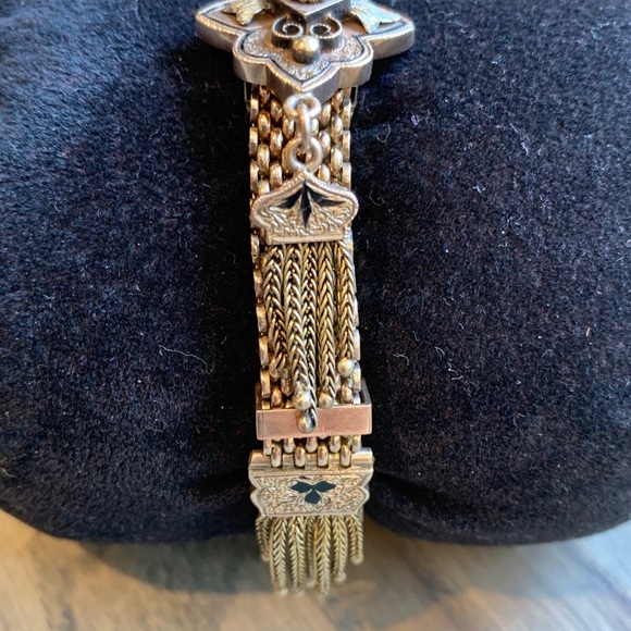 Sold!!!!! Victorian 14K Slide Bracelet with Seed Pearl c1880 - Picture 7 of 8